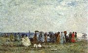 Eugene Boudin Bathers on the Beach at Trouville Sweden oil painting artist